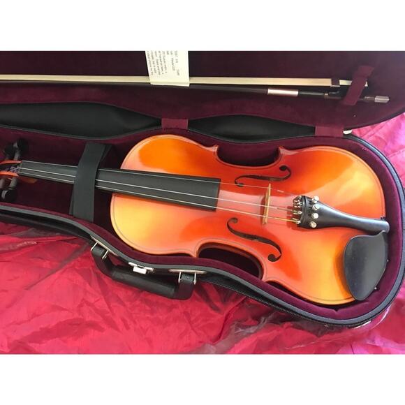 VIOLIN SUZUKI #220/#202 GLASSER HORSEHAIR BOW & CASE LIKE NEW used by me only - Picture 1 of 12